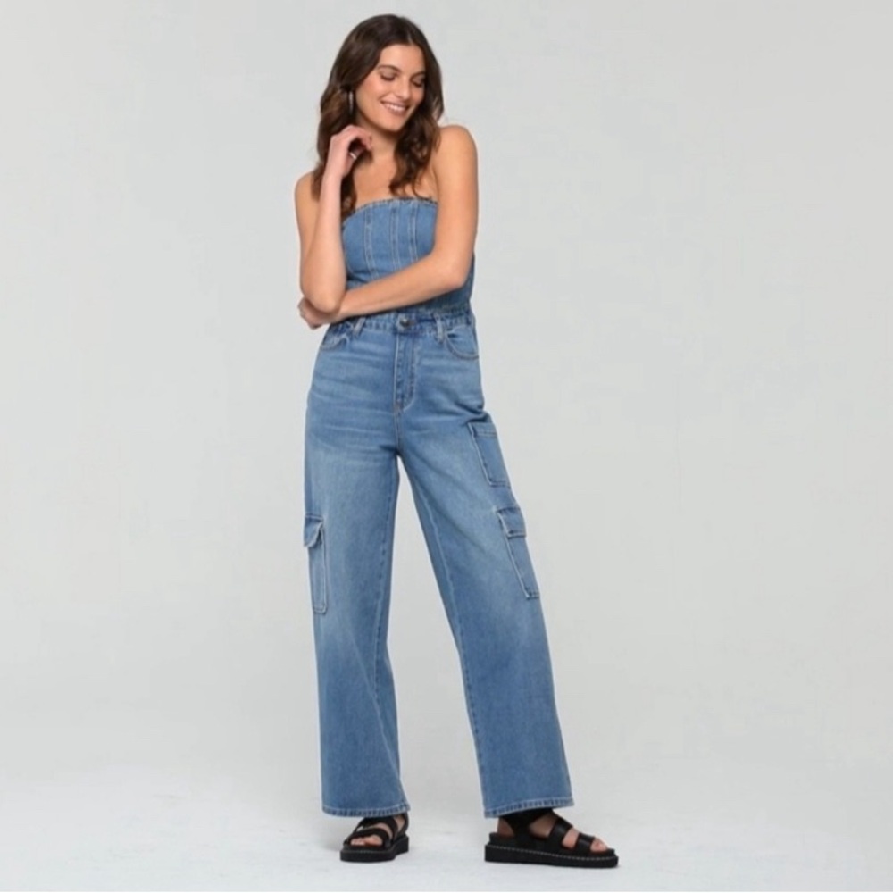 Wild Fable denim jumpsuit